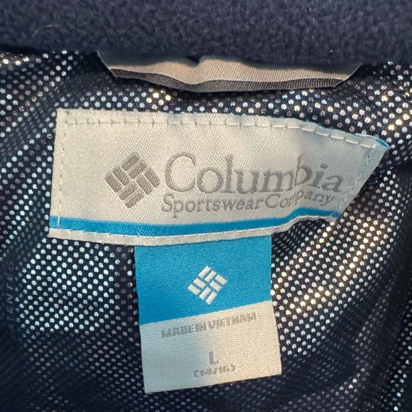 Columbia Blue Snow Problem Girls Winter Outgrow Jacket, Size L Youth - Picture 3 of 3